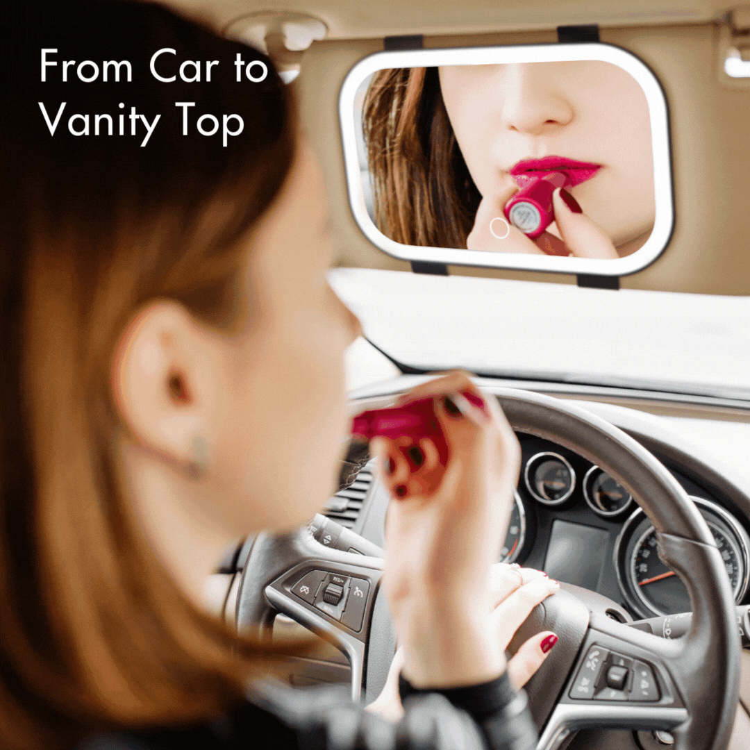 Juni 2 Lighted Car Visor Mirror